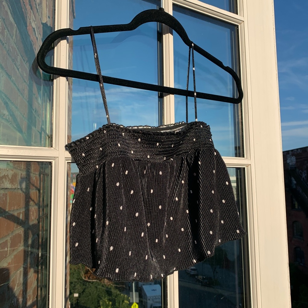 Urban outfitters polka dot crop top